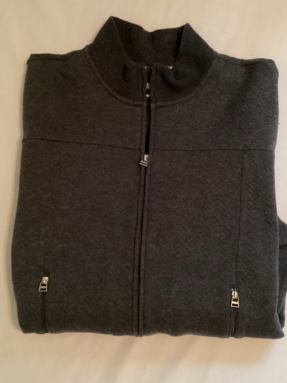 Pacer Men’s Gray Full Zip Sweat Coat Jacket Size XL